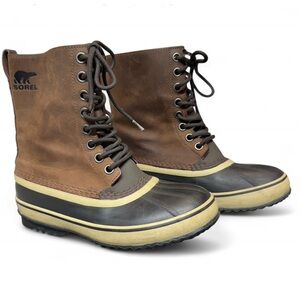 Sorel Men's Two-Tone Brown and Black Boots